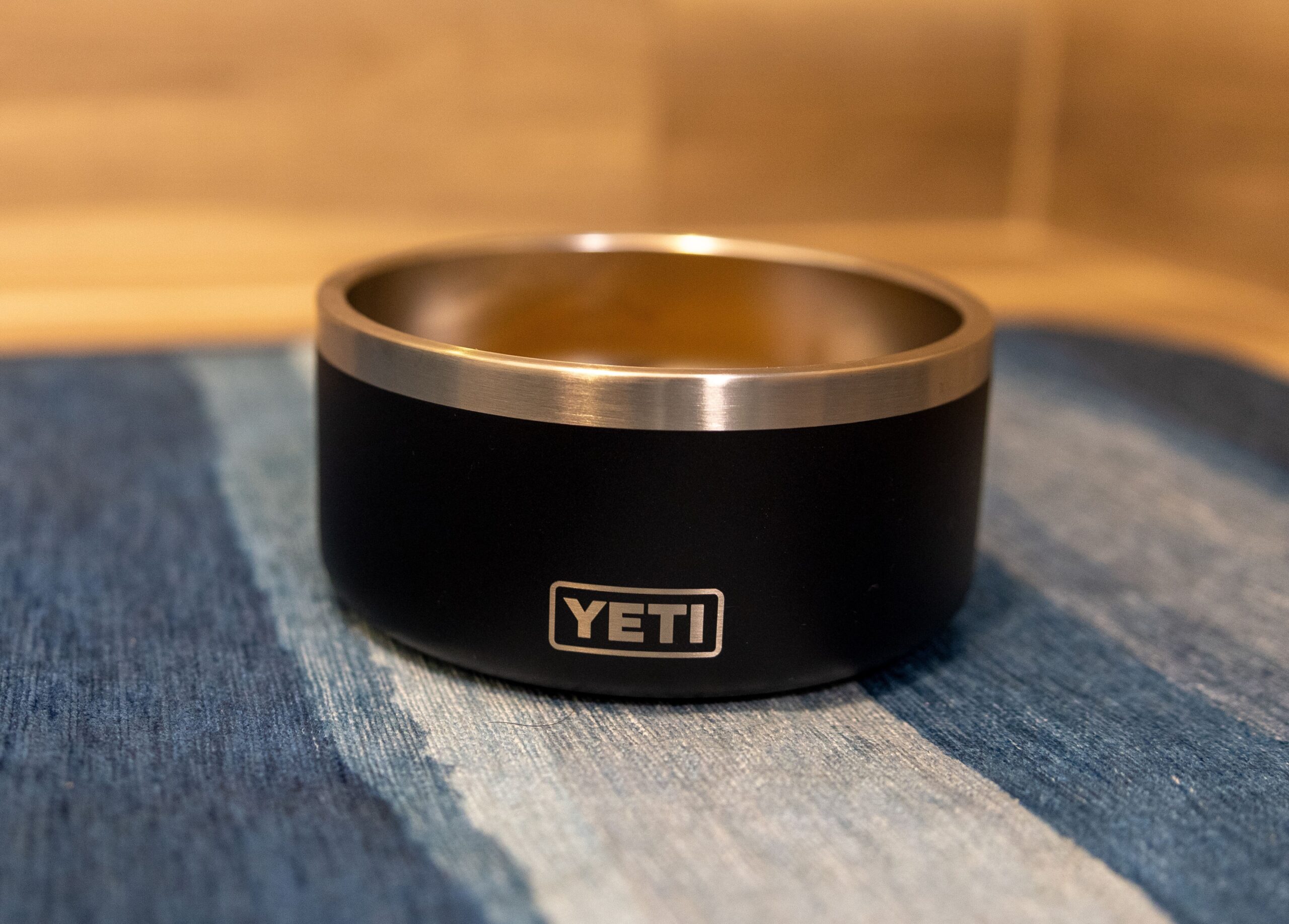 Fancy Yeti dog bowl